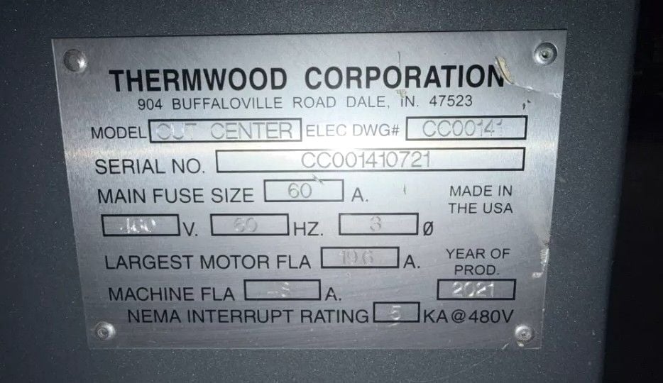 Thermwood #Cut-Ready-Cut-Center, CNC Router, 5' x 10' table, Ultra 6 CNC, vacuum pump, 2021 - Image 8