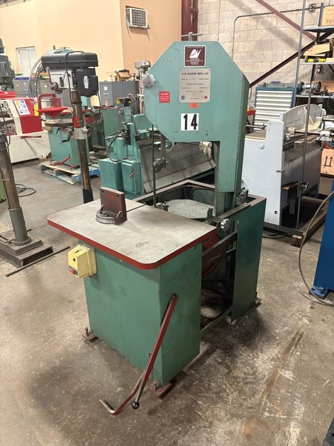 10" x 12" E-R Maier #KM1012, Roll-In Horizontal Band Saw, 18" x 30" table, 76-363 FPM, 1/4"-3/4" blade width - Image 2
