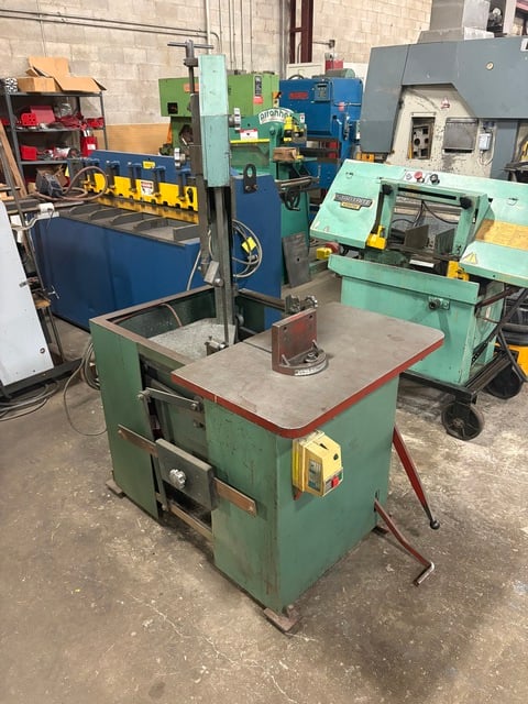 10" x 12" E-R Maier #KM1012, Roll-In Horizontal Band Saw, 18" x 30" table, 76-363 FPM, 1/4"-3/4" blade width - Image 3
