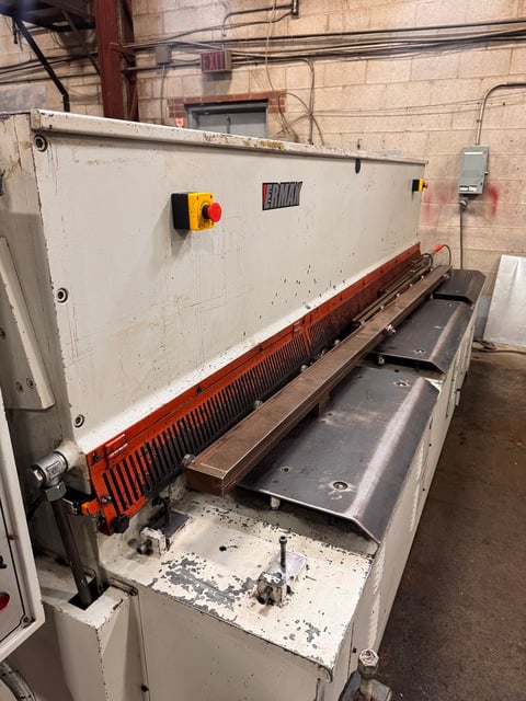 1/4" x 10' Ermak #HGS-10-1/4, Hydraulic Power Squaring Shear, 39.4" backgauge stroke, 15 HP, 15 hold downs - Image 2