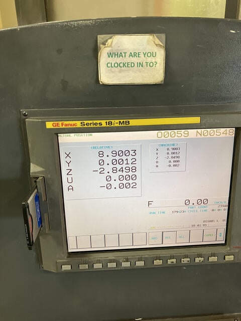 MAG Cincinnati #FTV-840-2500, CNC Vertical Machining Center, 98" X, 31" Y, 39" Z, 120" x 32" table, 10,000 - Image 9