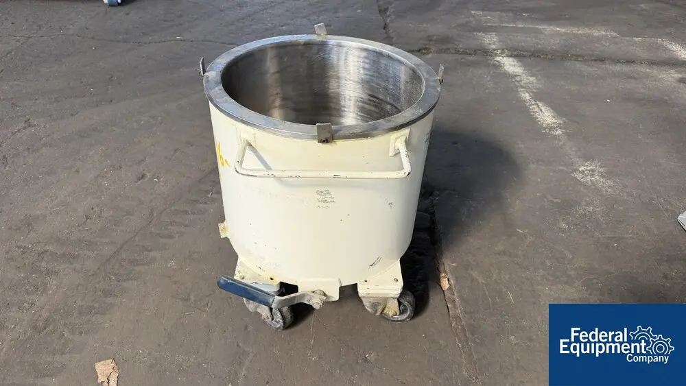 10 gallon Ross Mixing Can, Stainless Steel, jacketed, bottom discharge - Image 4