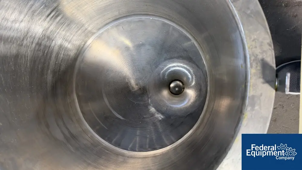 10 gallon Ross Mixing Can, Stainless Steel, jacketed, bottom discharge - Image 5
