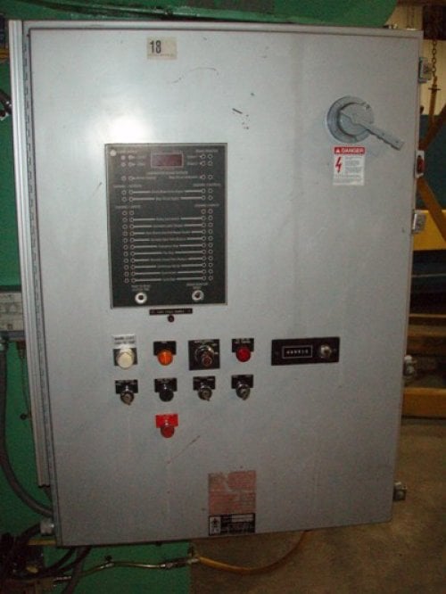 50 Ton, Niagara #50-6-8, mechanical press brake, 8' overall, 6' 6" between housing, 3" stroke, 11" Shut - Image 2