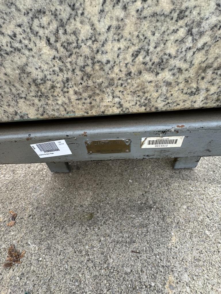36" x 72" x 12" Granite Surface Combustion plate, heavy steel support stand, 35" working height, removable - Image 4