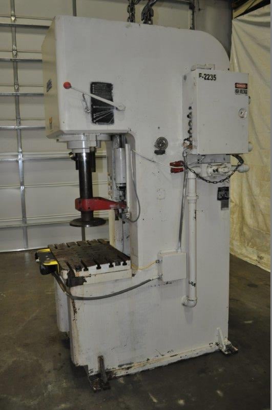 50 Ton, Denison #NA50C96D03, C-frame hydraulic press, 15" stroke, 32" daylight, 31" x 21" bed - Image 2