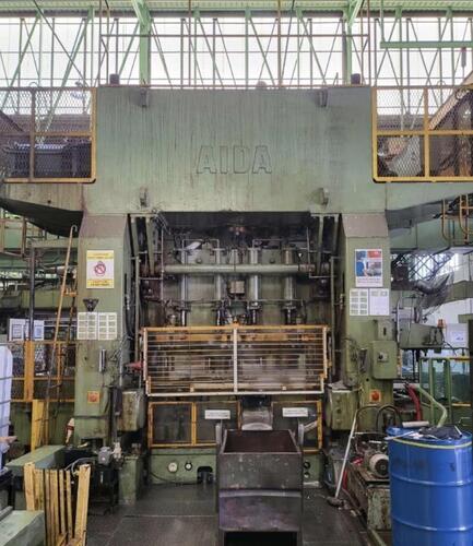 300 Ton, Aida #F2-30G, 4-stage transfer press, 15.74" stroke, 27.56" die height, 3.93" adj., 78.74" x 39.37" - Image 1
