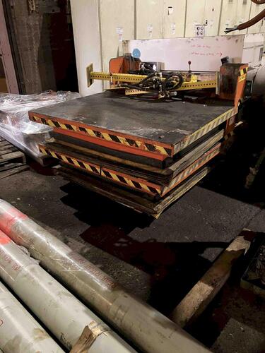 4,000 lb. Scott Industries, air lift table, 54" x 56" platform (4 available) - Image 2