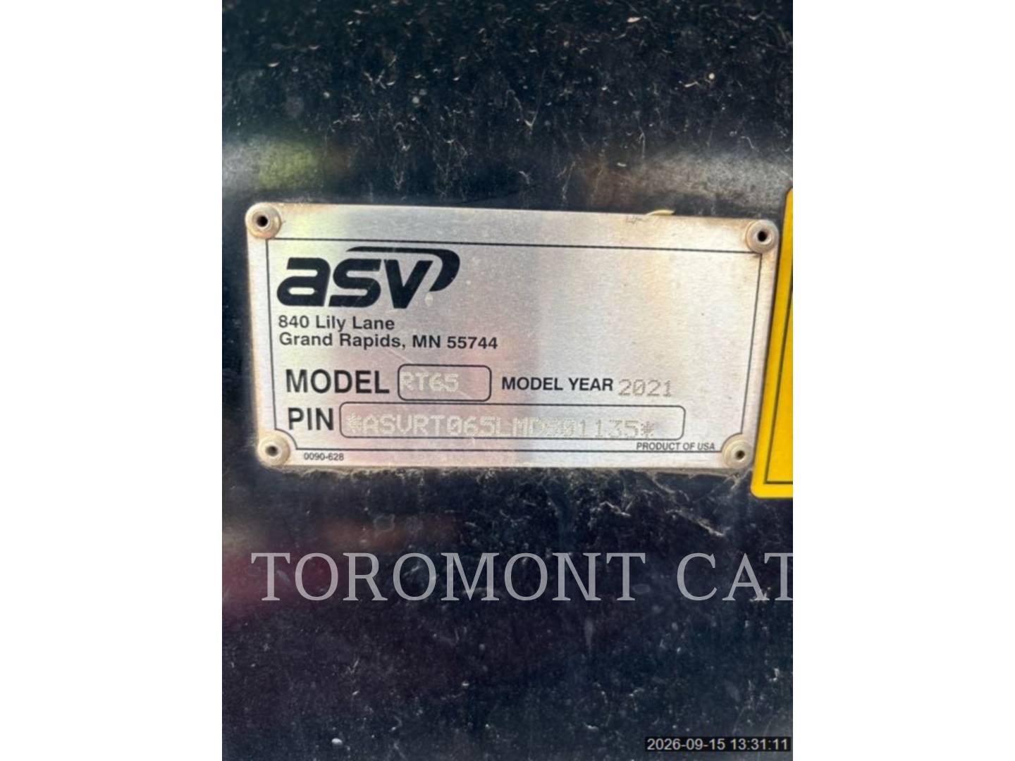 Asv Posi-Track RT65, S/N: ASVRT065LMDS01135, 2021 - Image 5