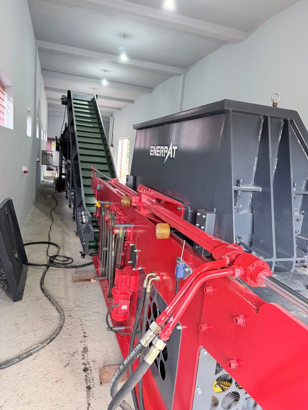 Enerpat #EWS-15 Wood Shaving Machine, 2-Shaft, 7.5 kW x 2, 600-800 kg/h - Image 5