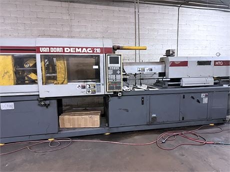 210 Ton, 25 oz., Van Dorn #210-HTG-12220-1084, injection molding machine, toggle clamp, 22" x 22" platen, 32" - Image 1