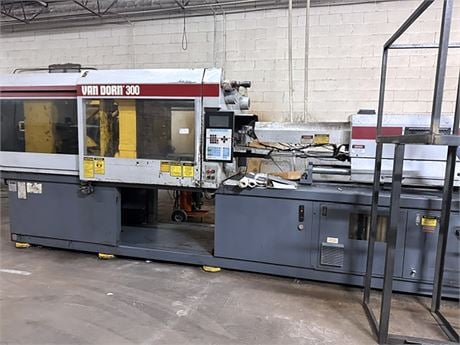 300 Ton, 30 oz., Van Dorn #300-RS-30F-HT, injection molding machine, toggle clamp, 37" x 37" platen, 25" x - Image 1