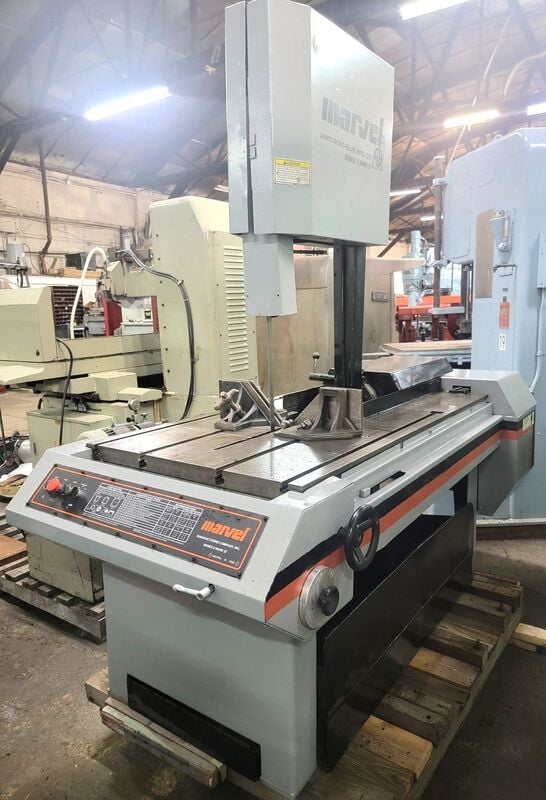 18" x 22" Marvel #8-Mark-II, vertical tilt frame saw, 14' 6" x 1" blade, 2 HP - Image 6