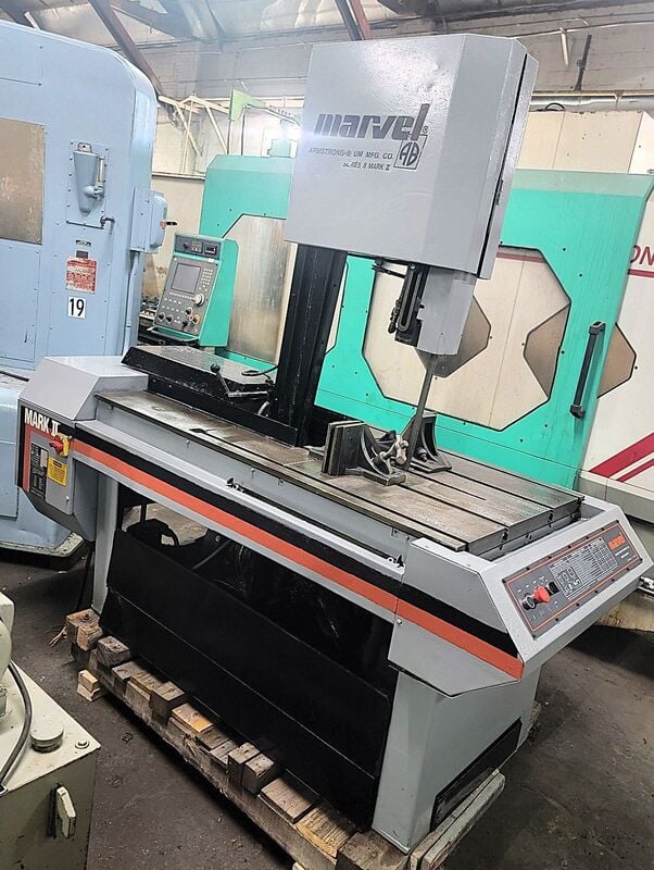 18" x 22" Marvel #8-Mark-II, vertical tilt frame saw, 14' 6" x 1" blade, 2 HP - Image 8