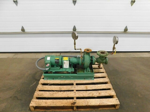 60 GPM @ 50' TDH, Taco #FI1207E2CAH1LOB, centrifugal pump, 2 HP, 2-1/4" inlet, 1-1/2" outlet - Image 2