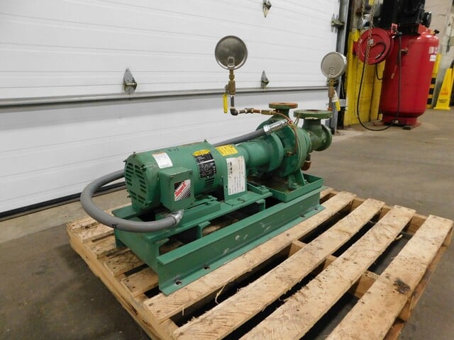 60 GPM @ 50' TDH, Taco #FI1207E2CAH1LOB, centrifugal pump, 2 HP, 2-1/4" inlet, 1-1/2" outlet - Image 3