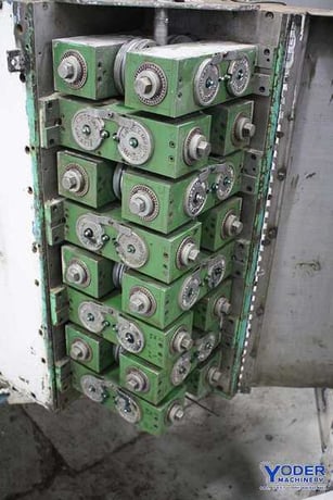 Oakley #R1, 8 station horizontal reducing mill, 3/4 HP, 230 V., serial #50-525, #68026 - Image 10
