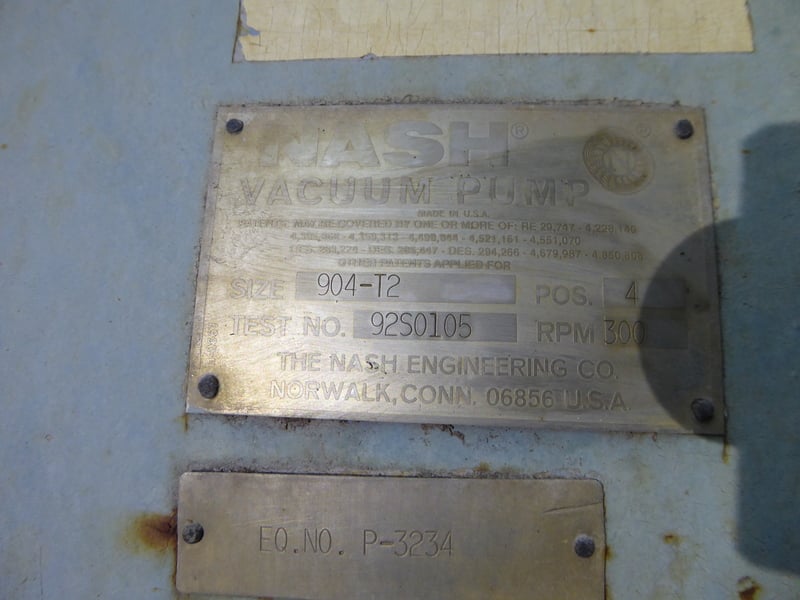 Nash #904-T2, Vacuum Pump, 300 RPM - Image 2