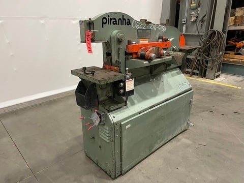 5" x 5" x 3/8" Piranha #P-50, Ironworker, 50 ton, 4.25" stroke, 8" throat, 13.5" open height, 10" x 17" - Image 2