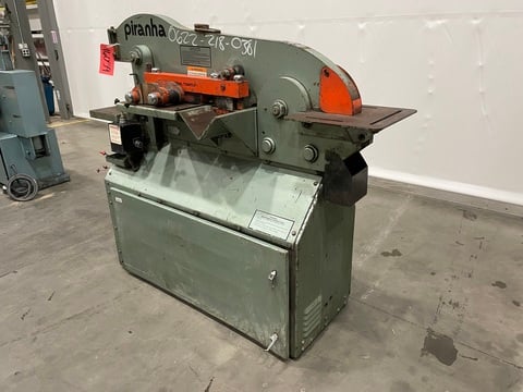 5" x 5" x 3/8" Piranha #P-50, Ironworker, 50 ton, 4.25" stroke, 8" throat, 13.5" open height, 10" x 17" - Image 3