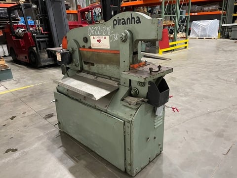 5" x 5" x 3/8" Piranha #P-50, Ironworker, 50 ton, 4.25" stroke, 8" throat, 13.5" open height, 10" x 17" - Image 4