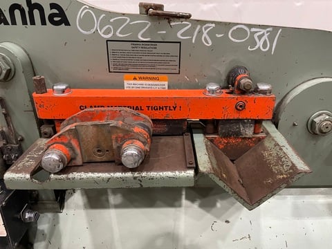 5" x 5" x 3/8" Piranha #P-50, Ironworker, 50 ton, 4.25" stroke, 8" throat, 13.5" open height, 10" x 17" - Image 7