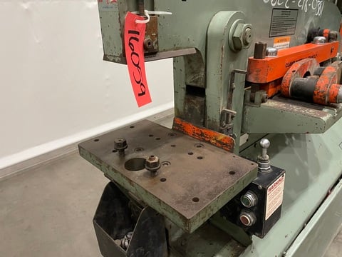 5" x 5" x 3/8" Piranha #P-50, Ironworker, 50 ton, 4.25" stroke, 8" throat, 13.5" open height, 10" x 17" - Image 8