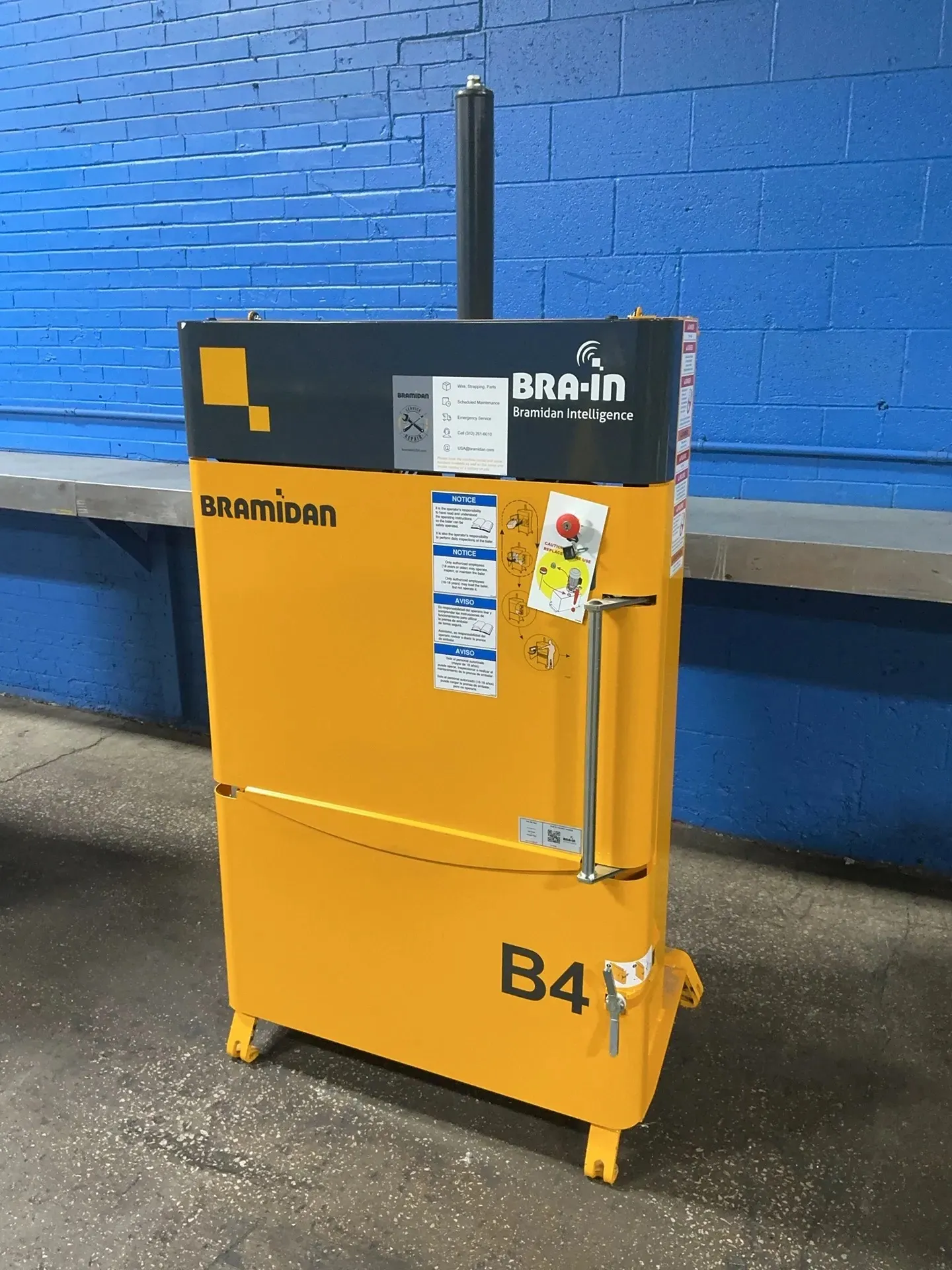 20" x 30" x 37-1/2" Bramidan #B4, Vertical Baler, 1 HP, 1700 RPM, 10 A, 115 V. - Image 1