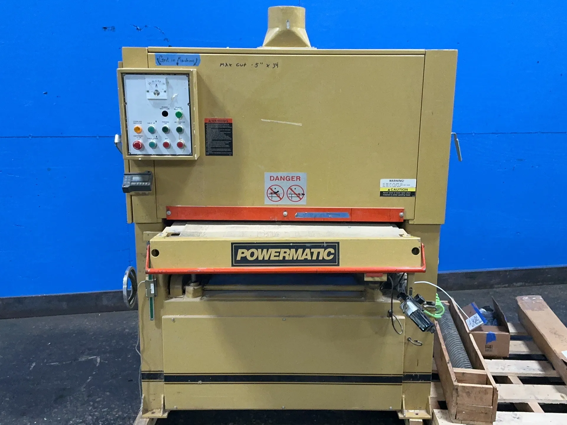 35" Powermatic #PM-37, Wide Belt Sander, 208-460 V. - Image 2