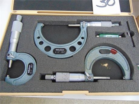 Mitutoyo & CMF, outside micrometers, mixed lot - Image 2