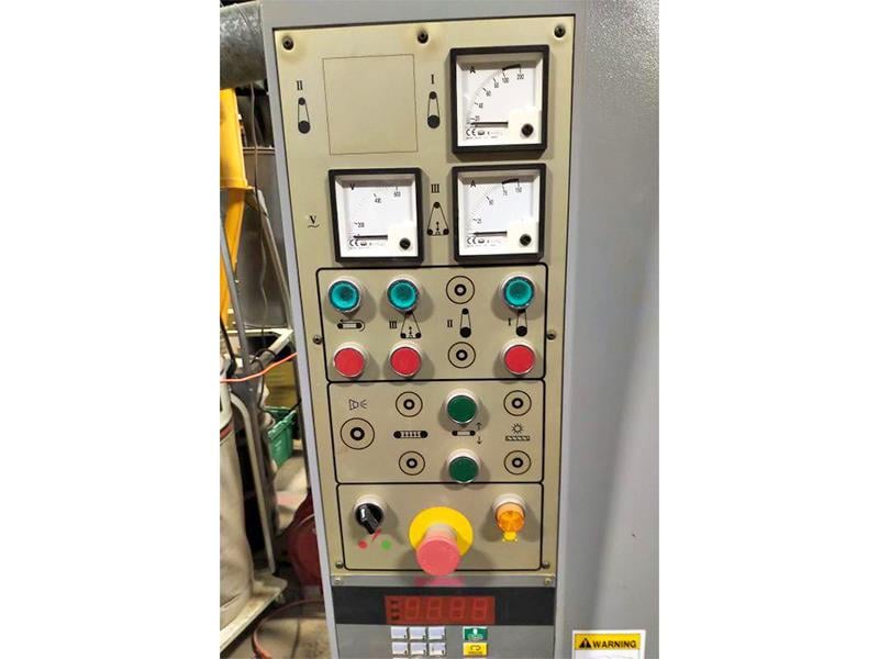37" x 75" Boarke #BKM-37RK, 2-head wide belt sander, 6-1/4" diameter contact roll, 20 HP & 15 HP, 9-45 FPM - Image 8