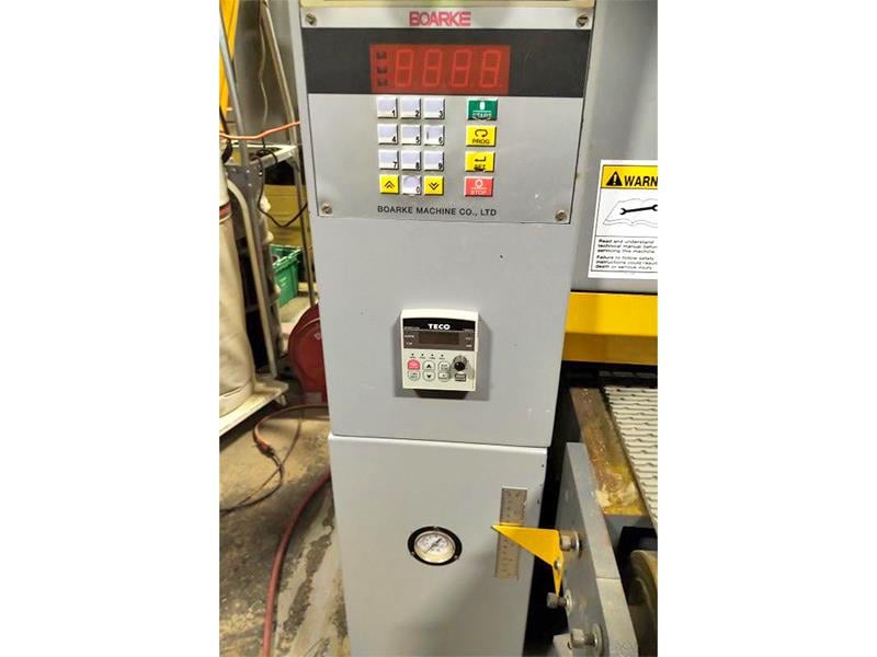 37" x 75" Boarke #BKM-37RK, 2-head wide belt sander, 6-1/4" diameter contact roll, 20 HP & 15 HP, 9-45 FPM - Image 9