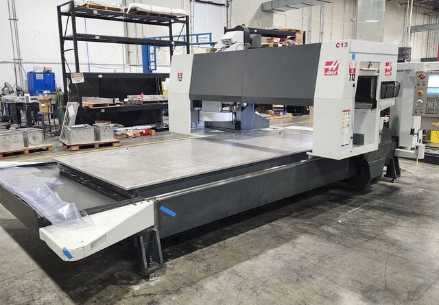 Haas #GR-712, CNC gantry machining center, 145" X Travel, 85" Y Travel, 11" Z, 8100 RPM, 15 HP, 20 automatic - Image 1