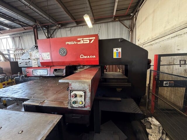 33 Ton, Amada #Pega-357, CNC turret punch, 58 station, 4 automatic index, 50" x70" sheet, Fanuc 04PC, ball - Image 6