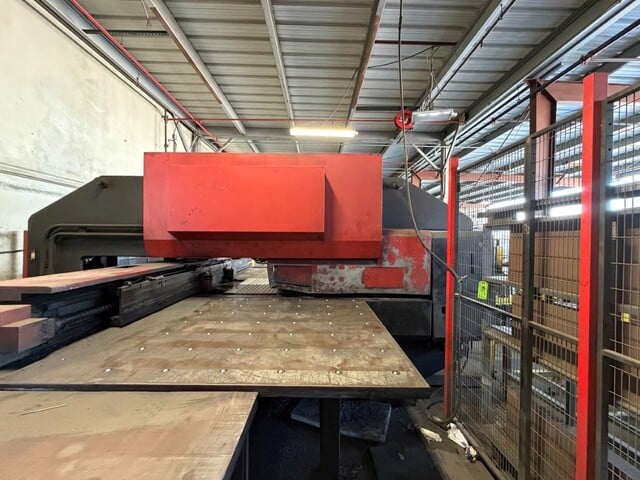 33 Ton, Amada #Pega-357, CNC turret punch, 58 station, 4 automatic index, 50" x70" sheet, Fanuc 04PC, ball - Image 7