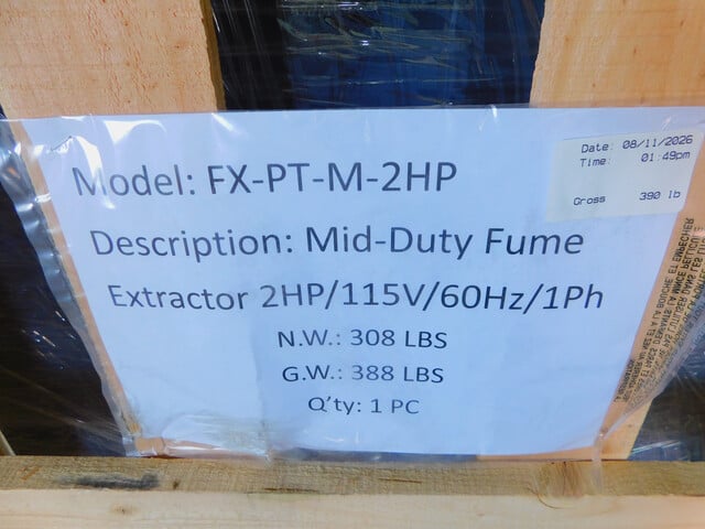 2 HP Fumextractors, Mid-Duty Portable Fume Extractor - Image 3