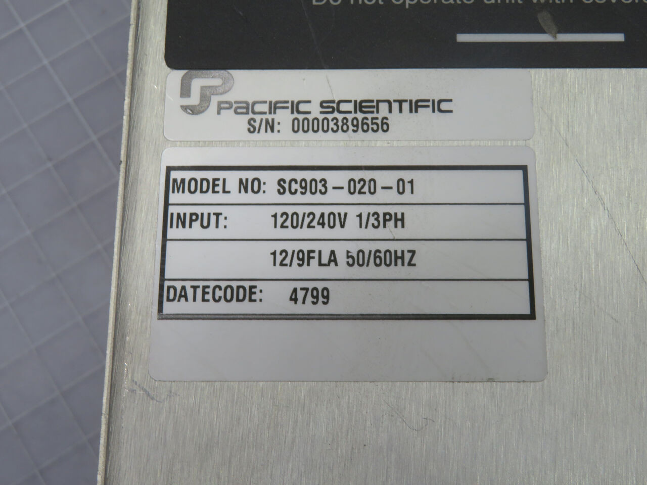 Pacific Scientific #SC903-020-01, Servo Drive, 120/240 Volts AC Input, 2 Amp Continuous, 6 Amp Peak - Image 5