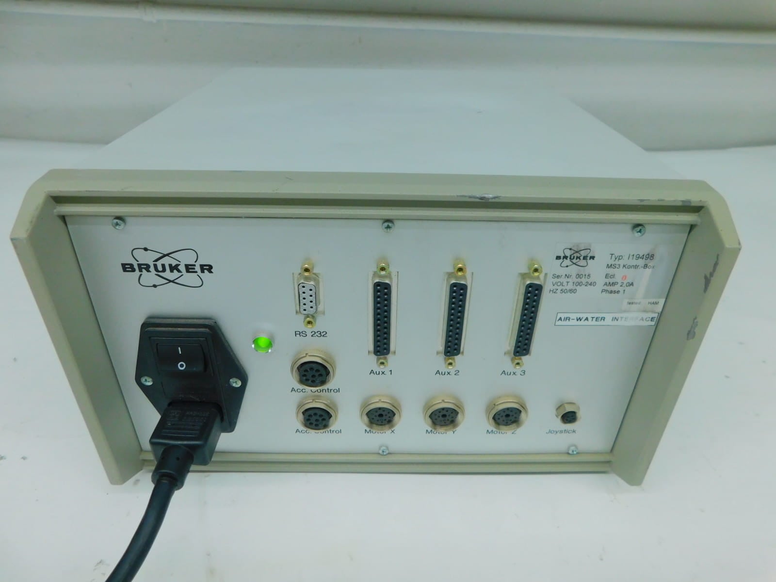 Bruker #I19498, XYZ Motion Control Unit Module, 120/240 Volts AC, 1 phase - Image 1
