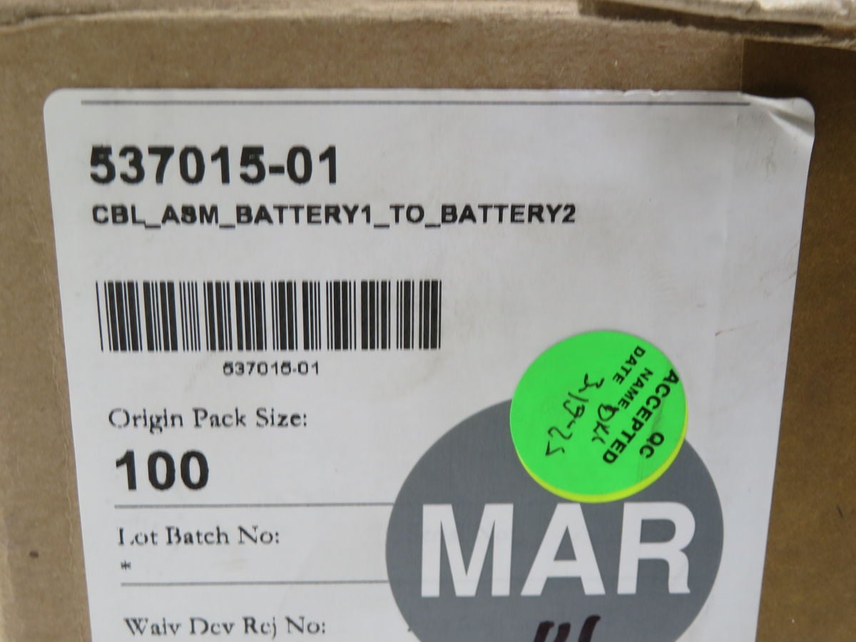 IMA #537015-01, Battery Terminal Wire, LOT of 100 - Image 7