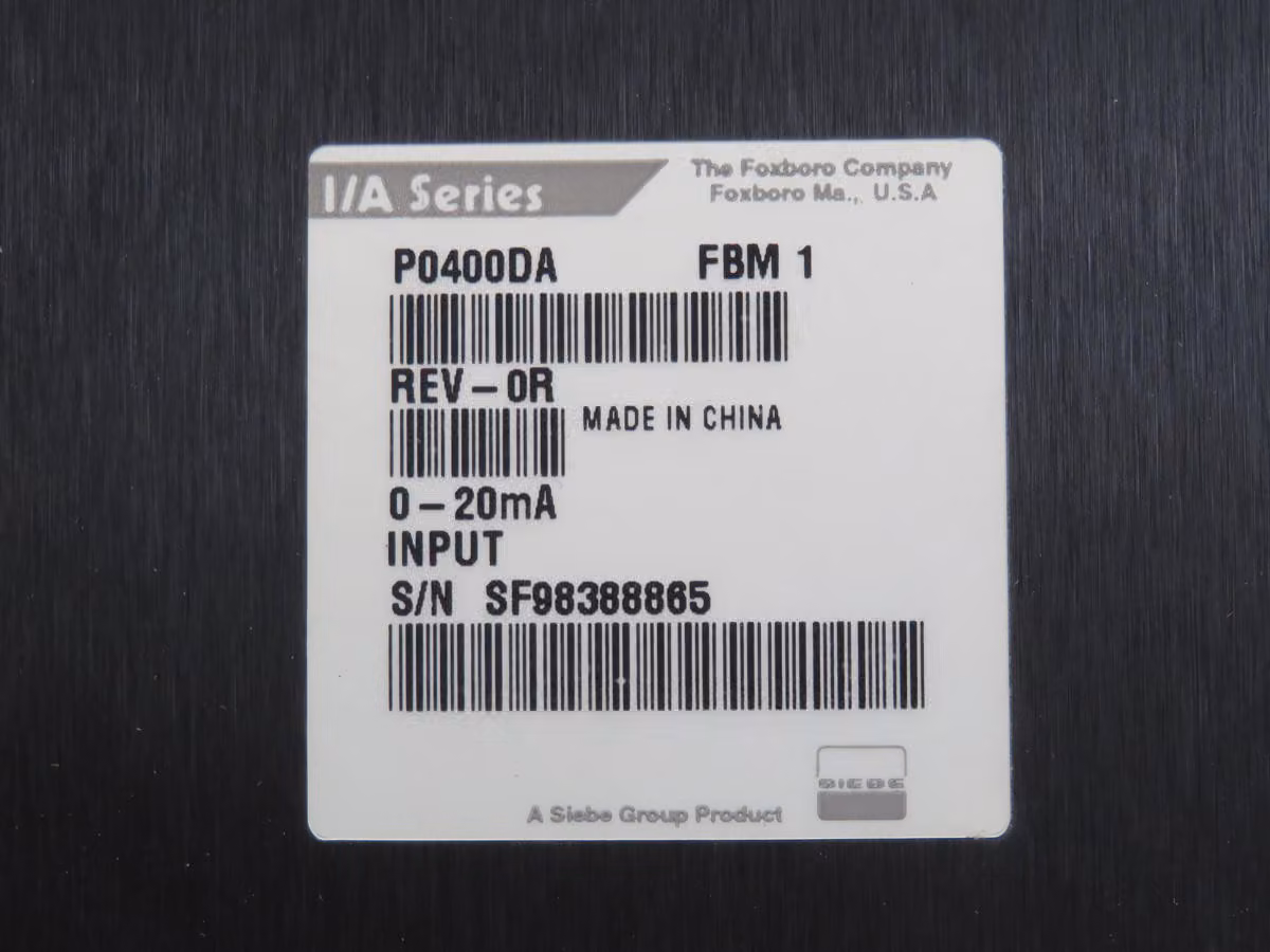 Foxboro #P0400DA, I/A Series Fieldbus Input Module - Image 6
