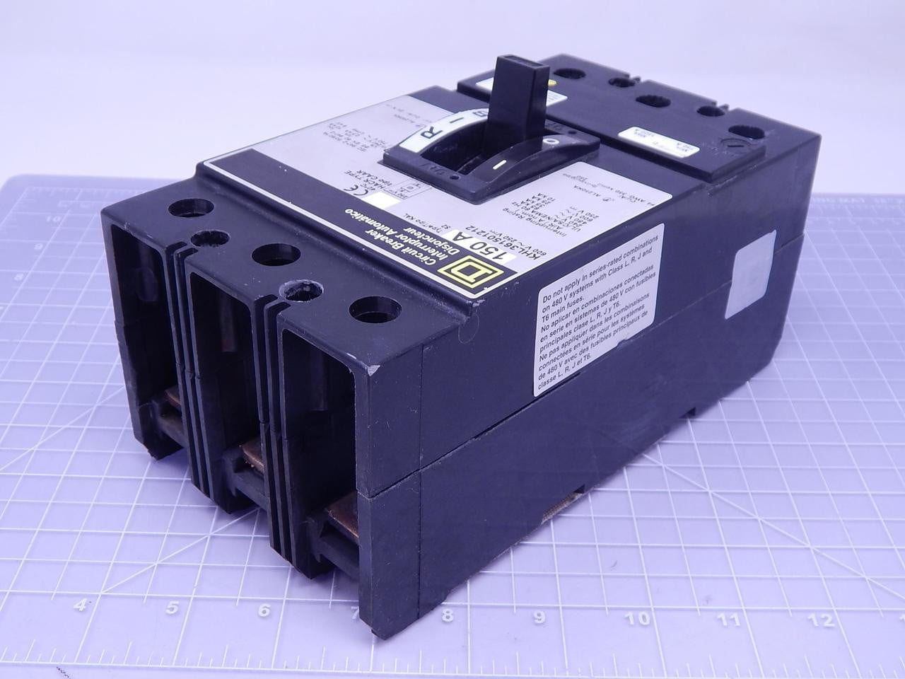 150 Amp, Square D #KHL361501212, Thermal-Magnetic Circuit Breaker, 3 Pole, 600 Volts - Image 2