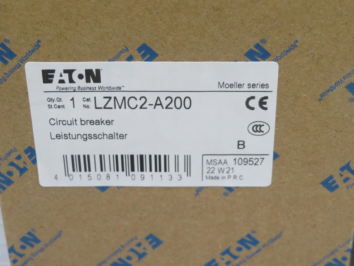 200 Amp, Eaton #LZMC2-A200, Circuit Breaker, 690 Volts AC - Image 6