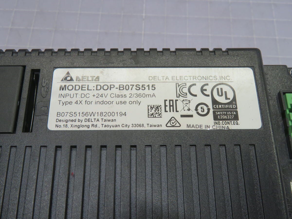 Delta Electronics #DOP-B07S515, Operator Interface - Image 5