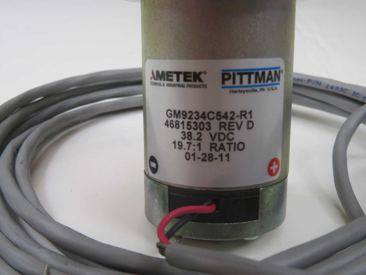 Pittma HP RPM #GM9234C542-R1, DC Gear Motor, 38.2 Volts DC, 19.7:1 Ratio - Image 6