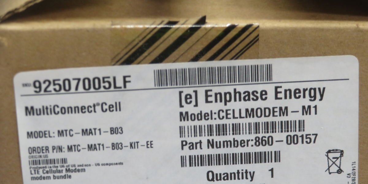 Multitech #Cellmodem-M1, Enphase Communications Kit w/ Cellmodem (2 available) - Image 3