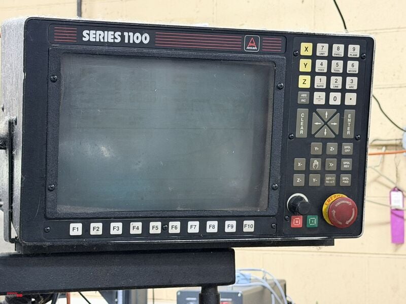 Bridgeport, CNC Vertical Mill, 9" x 48" table, 3 HP, 60-4200 RPM spindle, power chuck, Anilam Series 1100 - Image 4