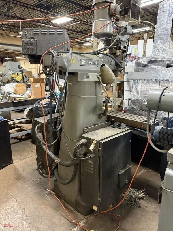 Bridgeport, CNC Vertical Mill, 9" x 48" table, 3 HP, 60-4200 RPM spindle, power chuck, Anilam Series 1100 - Image 6