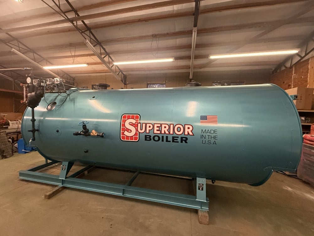 150 HP Superior, 150 PSI, gas, 4 pass wet back, reconditioned w/warranty, ready to ship - Image 2