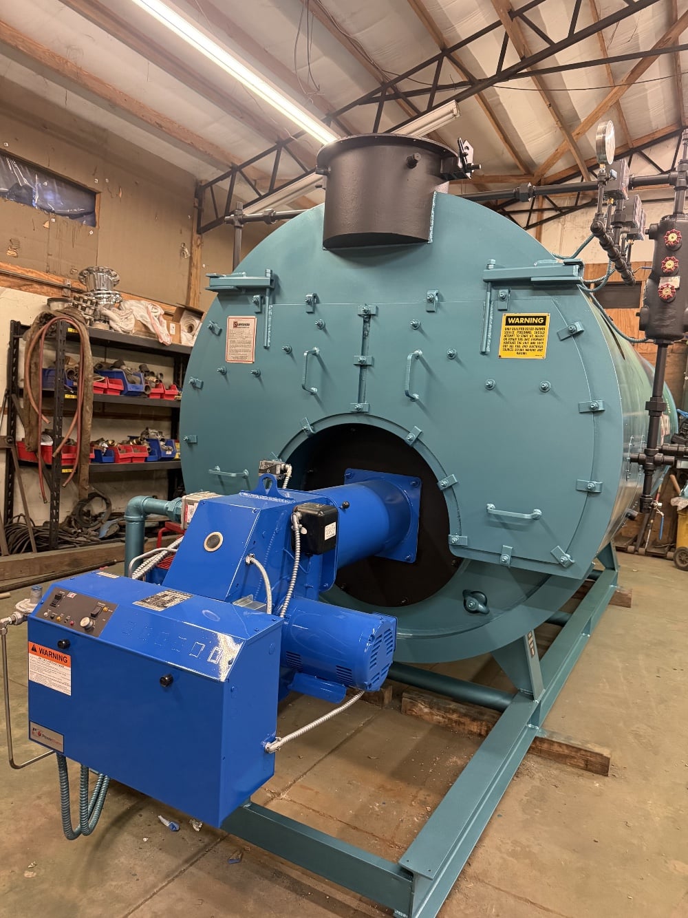 150 HP Superior, 150 PSI, gas, 4 pass wet back, reconditioned w/warranty, ready to ship - Image 4