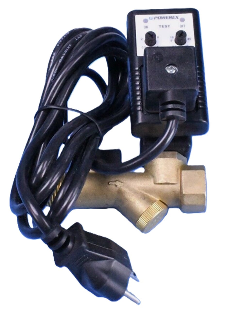 Johnson Controls A-100-6021 3/8" F x 1/2" M Electric Automatic Tank Drain [New] - Image 1